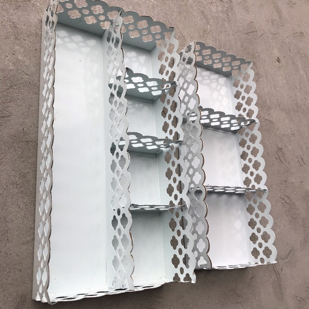 Light Blue Metal Organizers